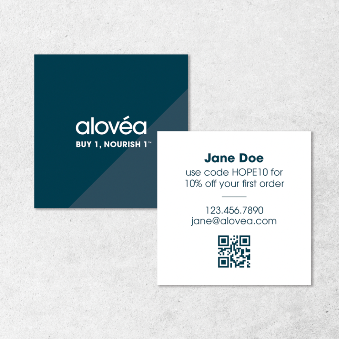 Pre-Built Shopping Cart Business Card