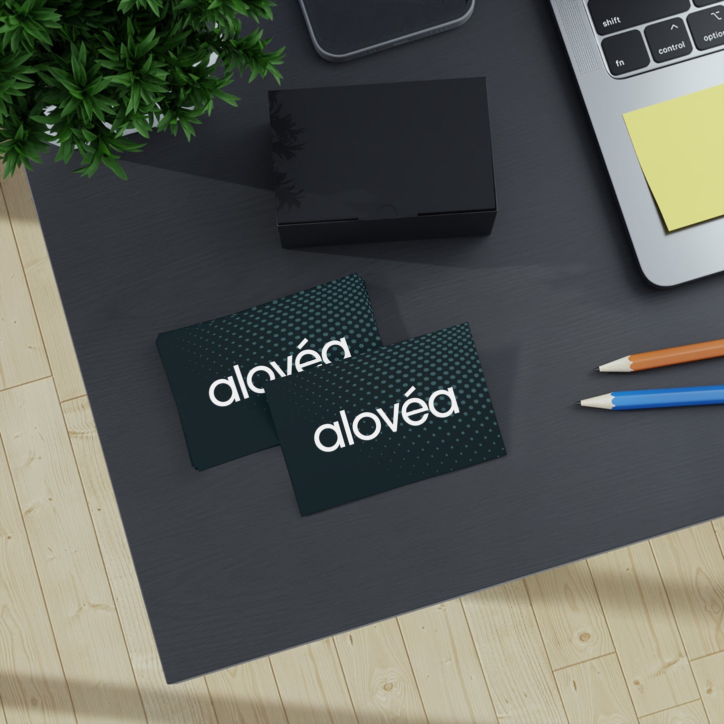 Alovéa Business Cards | 100pcs (Custom Name & QR Code)