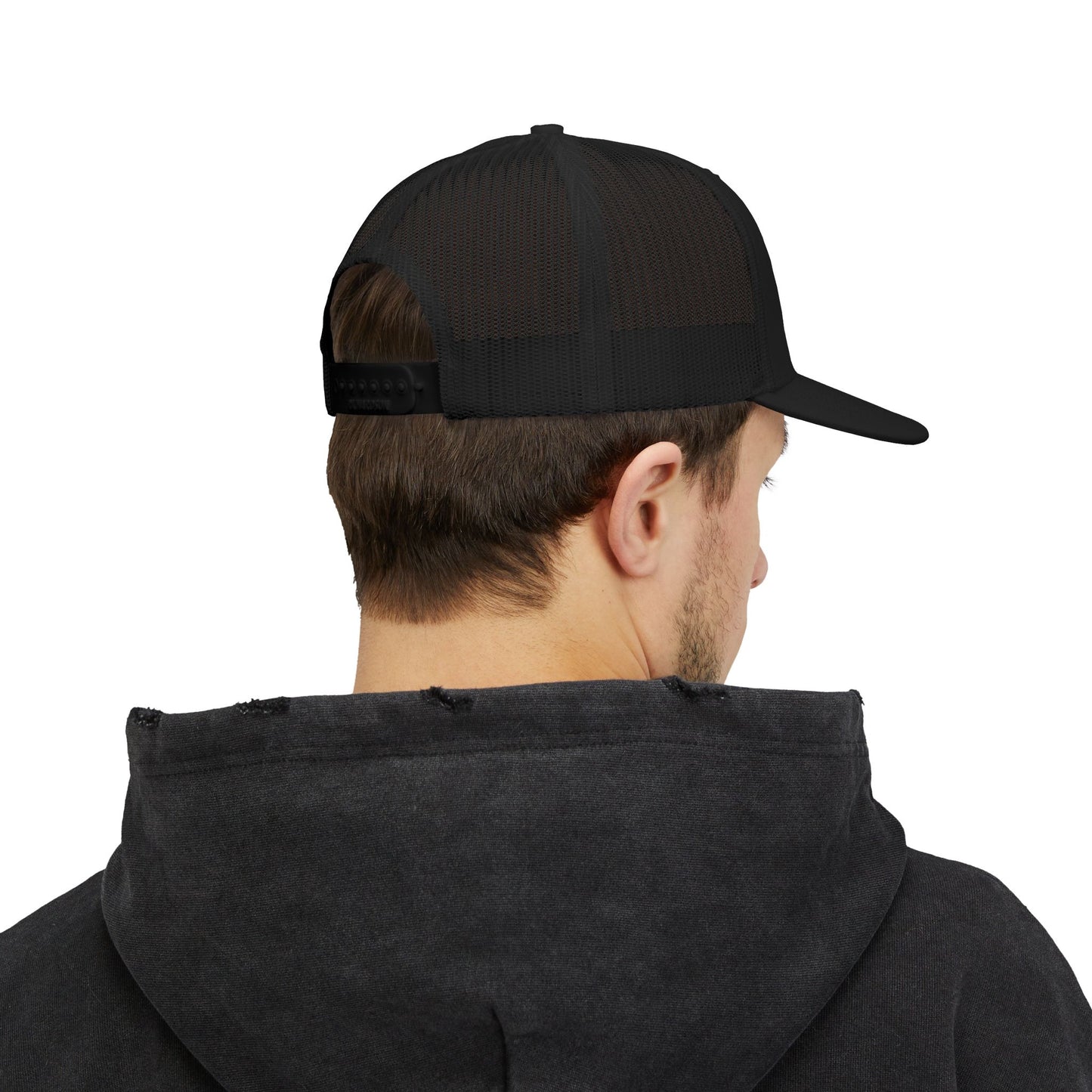 Alovéa Pros | Snapback Mesh Cap | White & Black