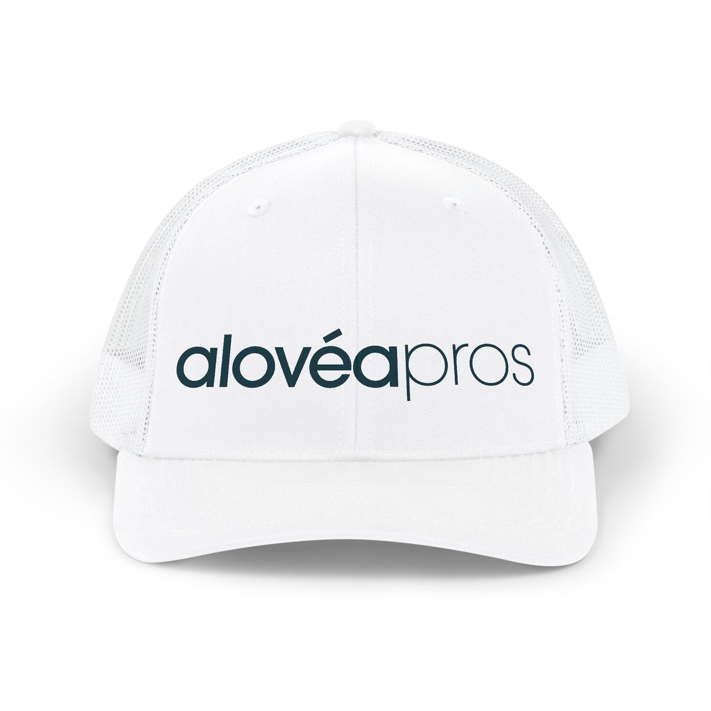 Alovéa Pros | Snapback Mesh Cap | White & Black