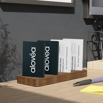Alovéa Business Cards | 100pcs (Custom Name & QR Code)